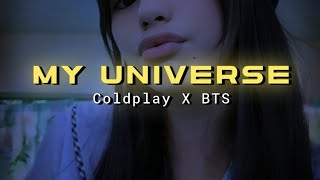 Coldplay X BTS  My Universe Lyrics WhatsApp Status  English Song WhatsApp Status [upl. by Sualkin]