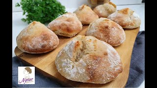 Übernachtbrötchen I Das sind die einfachsten und die besten Sonntagsbrötchen [upl. by Ahsercal]