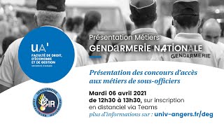 Présentation Métiers Gendarmerie nationale SousOfficier [upl. by Layman78]