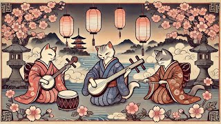 【Japanese Ambient Music】 Japanese Shamisen Mix 🌊 background music for relaxing [upl. by Mauro]