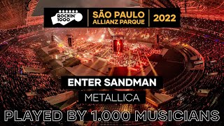 Enter Sandman Metallica with 1000 musicians  São Paulo 2022 [upl. by Droffig]