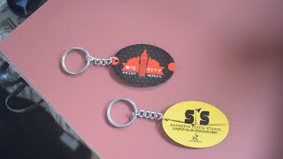 sublimation KEY RING PRINTING heat press machine [upl. by Chandal883]