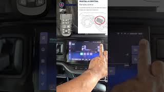 Mando en la consola central del Scania de la unidad de control de la suspensión neumática [upl. by Patti]