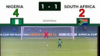 Nigeria Vs South Africa Penalty Shootout [upl. by Cirdet]