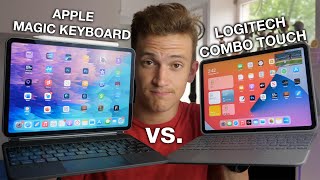 Logitech Combo Touch vs Apple Magic Keyboard iPad Pro [upl. by Anneyehc736]