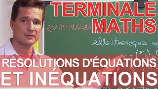 Logarithmes népériens  résolutions déquations et inéquations  MATHS  TS TES  Les Bons Profs [upl. by Acker]