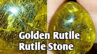 Rutile Quartz  Golden Rutile  rutilated quartz stone [upl. by Ayim]