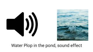 Water Plop in the pond sound effect music [upl. by Anoid]