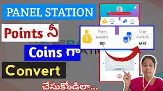 How Convert Points into COINS  Panel Station  Earn Money Online [upl. by Philander]