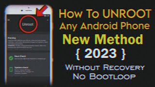 How To Unroot Any Android Phone Without Recovery  Remove Magisc  Kernel SU Completely 🔥 [upl. by Ydospahr]