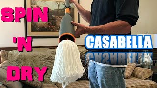 How to use Casabella Spin n Dry Mop amp What to Expect Demo [upl. by Yeslehc]