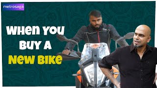 When You Buy A New Bike  Nikhil  Akarsha  MetroSaga [upl. by Ver]