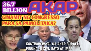 SEN BATO AT IMEE PINUNA ANG BUDGET NG AKAP [upl. by Atla174]