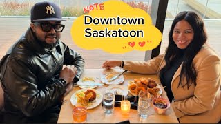 Exploring Downtown Saskatoon Canada 🇨🇦 Dinner at Hearth Restaurant  Downtown Saskatoon [upl. by Jeremias45]