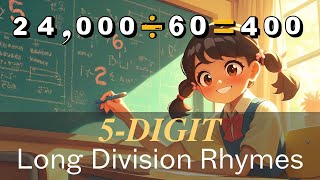 Any Child Can Learn Long Division Up to 5 digits Through Rhymes Examples amp Word Problems [upl. by Gwyn]