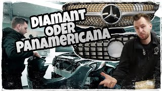 Mercedes CKlasse W205  S205 Diamant oder Panamericana Grill   Der Umbau [upl. by Cod41]