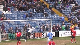 Stockport County Vs Hyde FC  Match Highlights  140215 [upl. by Hagai534]