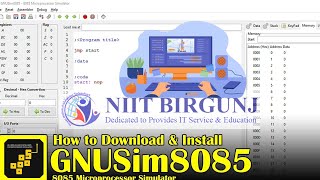 GNUsim8085 Microprocessor [upl. by Hceicjow]