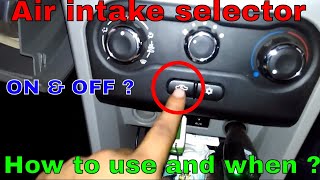 Car AC air intake selector  When and how to use  Explaining on Tiago [upl. by Vivien]