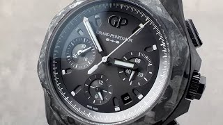 GirardPerregaux Laureato Absolute Chronograph Crystal Rock 8106036693FH6A Watch Review [upl. by Armanda367]