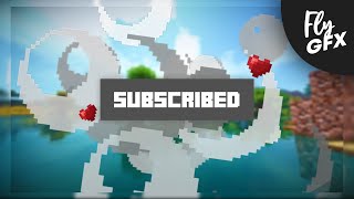 FREE Minecraft Subscribe Animation  Edit in ANY Software [upl. by Fancy]