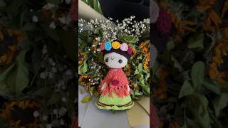 The iconic Frida Kahlo crochet crochetflower amigurumi [upl. by Jc]