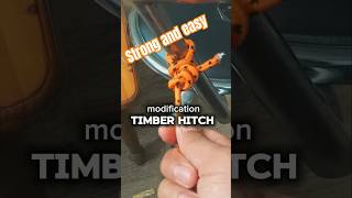 How to tie timber hitch with modification  more strong knot knottutorial shorts rope [upl. by Enahs893]