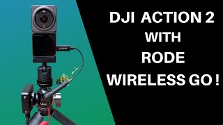 Connect the Rode Wireless Go to the DJI Action 2 [upl. by Levitt]