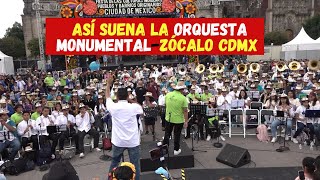 El Zócalo se puso a bailar con la orquesta monumental  Una verdadera fiesta oaxaqueña 2024 Parte II [upl. by Grussing]