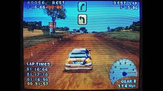 VRally 2 PS1 Australia SS5 011550 Peugeot 206 WRC [upl. by Reade]