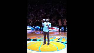 RENTs Brandon Victor Dixon Sings the National Anthem [upl. by Odine]