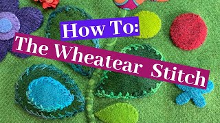 The Wheatear Stitch a Left Handed Embroidery Stitches Tutorial [upl. by Clari650]