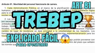 TREBEP  Movilidad Funcionarios  OPOSICIONES  ART 81 [upl. by Rees103]