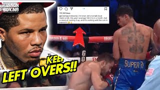 EPIC REACTION GERVONTA DAVIS REACTS TO RYAN GARCIA KO OF DURANTE amp CALLING OUT ROLLY ROMERO [upl. by Nnylrac]