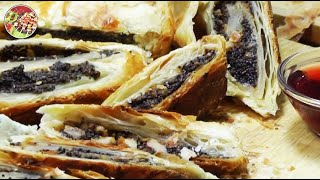 Рулеты с маком и грецким орехом  Просто и очень вкусно [upl. by Aicelet]