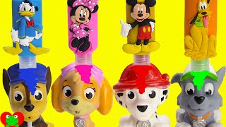 Paw Patrol Bath Time Surprises and Goes to Sleep LEARN Colors [upl. by Veradia]