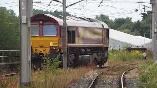 66199 0Z66 1126 Arpley Yard  Mossend Yard depart Carlisle 29 062024 [upl. by Ruff82]