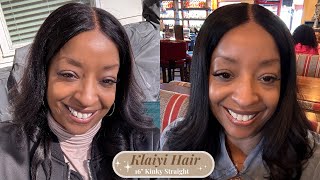 Get ready for FALL  KLAIYI  16 Inch Yaki Straight  Wig Review [upl. by Ferdie]