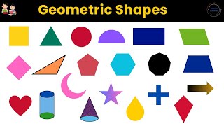 Geometric Shapes। Shapes Name in English। Shapes Vocabulary [upl. by Itoc]