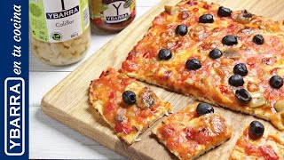 Pizza con base de coliflor Ybarra [upl. by Mylander]