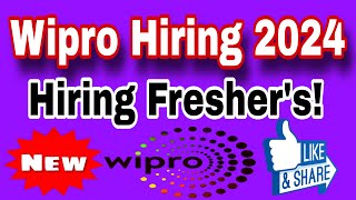 Wipro Recruitment 2024 for Freshers  Mass Hiring as Associate Analyst [upl. by Hasseman]