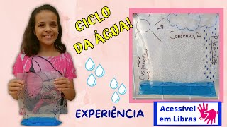 CICLO DA ÃGUA  EXPERIÃŠNCIA DE CIÃŠNCIAS  ACESSÃVEL EM LIBRAS [upl. by Janene741]