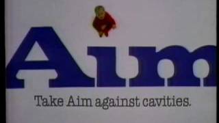 Aim Toothpaste Commercial 1988 [upl. by Lady]