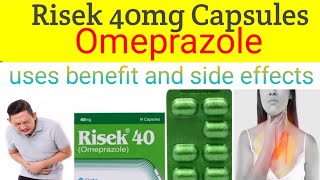 Omeprazole Capsule 20 mg 40 mg  review Risek 40 mg Capsule  Uses Side Effects Dose hindiurdu [upl. by Ardine]