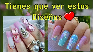 UÑAS EN TENDENCIA  HERMOSOS DISEÑOS 2024  IDEAS PARA HACER UÑAS [upl. by Ritch]