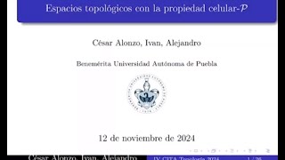 Espacios topológicos con la propiedad celularP [upl. by Chilcote225]