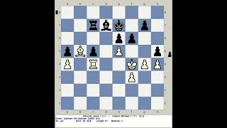 Gdanski Jacek vs Adams Michael  Oakham YM Chess 1988 England [upl. by Odrude]