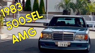 The Mercedes 500SEL AMG amp 560SEL in action  Masterpiece of 1980s Excess [upl. by Aihsoj]