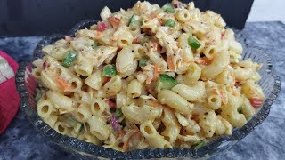 Macaroni Salad Recipe  Pasta Salad Recipe  Creamy Pasta Salad Creamy Macaroni Salad streetfood [upl. by Kenny]