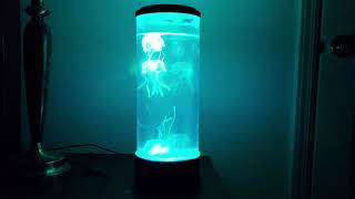 SensoryMoon Large LED Jellyfish Lamp demonstration [upl. by Maddocks]